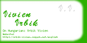 vivien vrbik business card